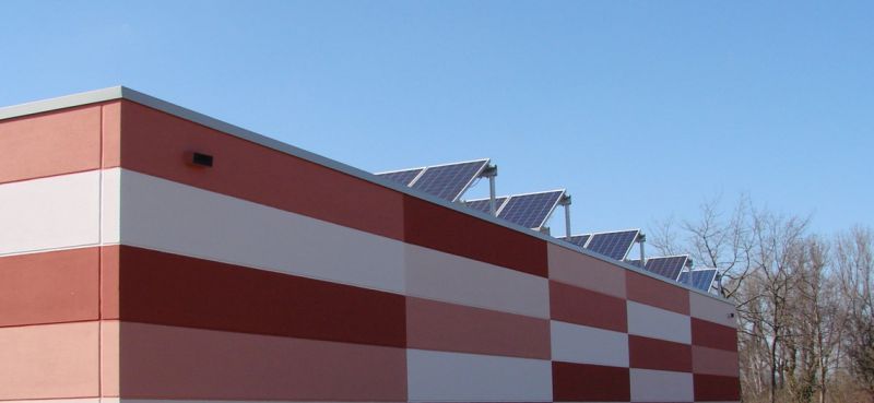 Perfekt ausgerichtete Solarkollektoren sorgen für den idelen Energieertrag